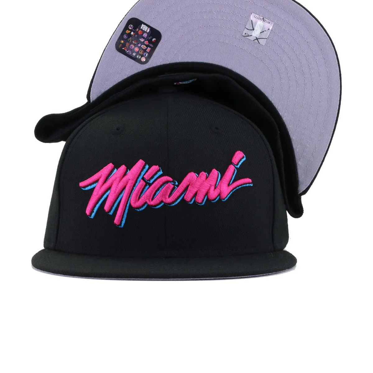 Miami Heat Black New Era 59Fifty Fitted - Image 4