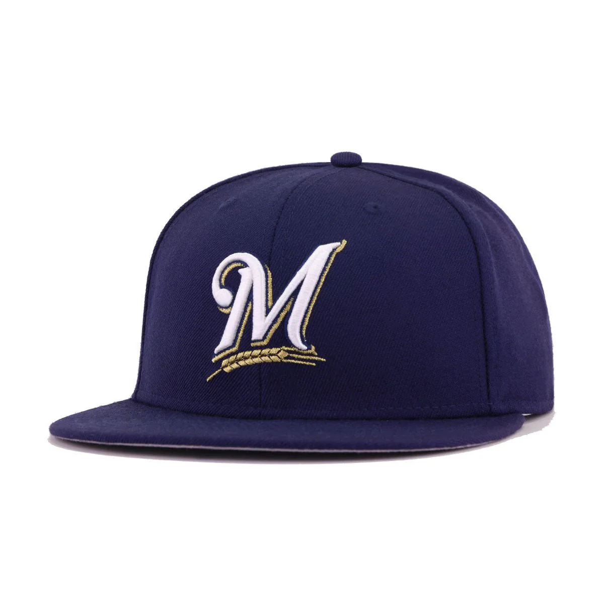 Milwaukee Brewers Light Navy Cooperstown AC New Era 59Fifty Fitted