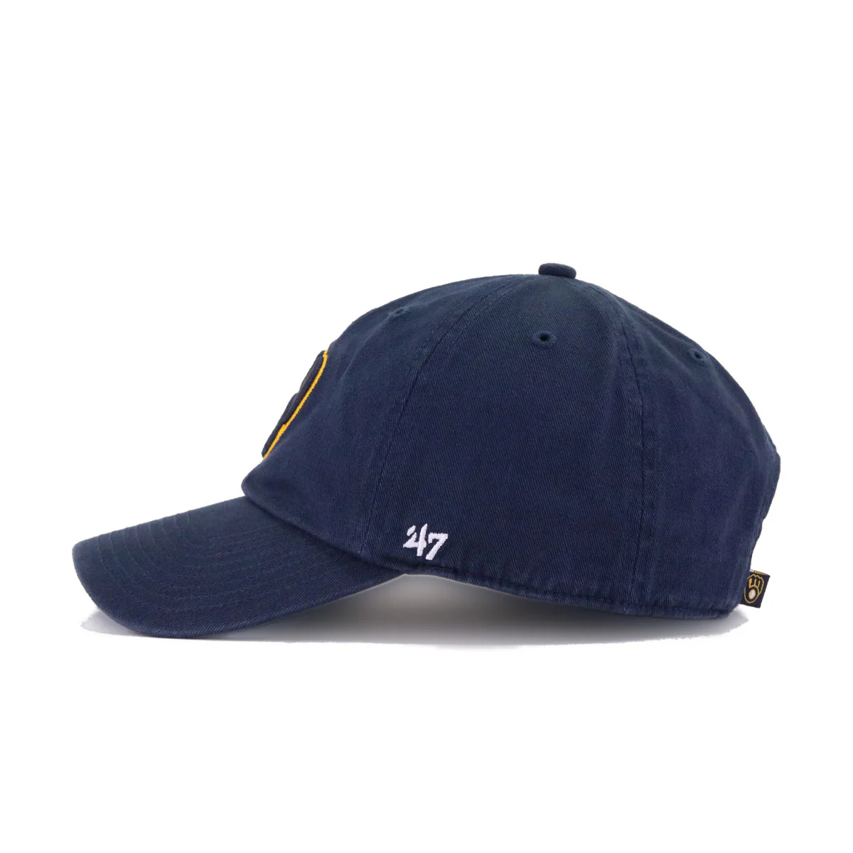 Milwaukee Brewers Navy 47 Brand Clean Up Dad Hat - Image 2