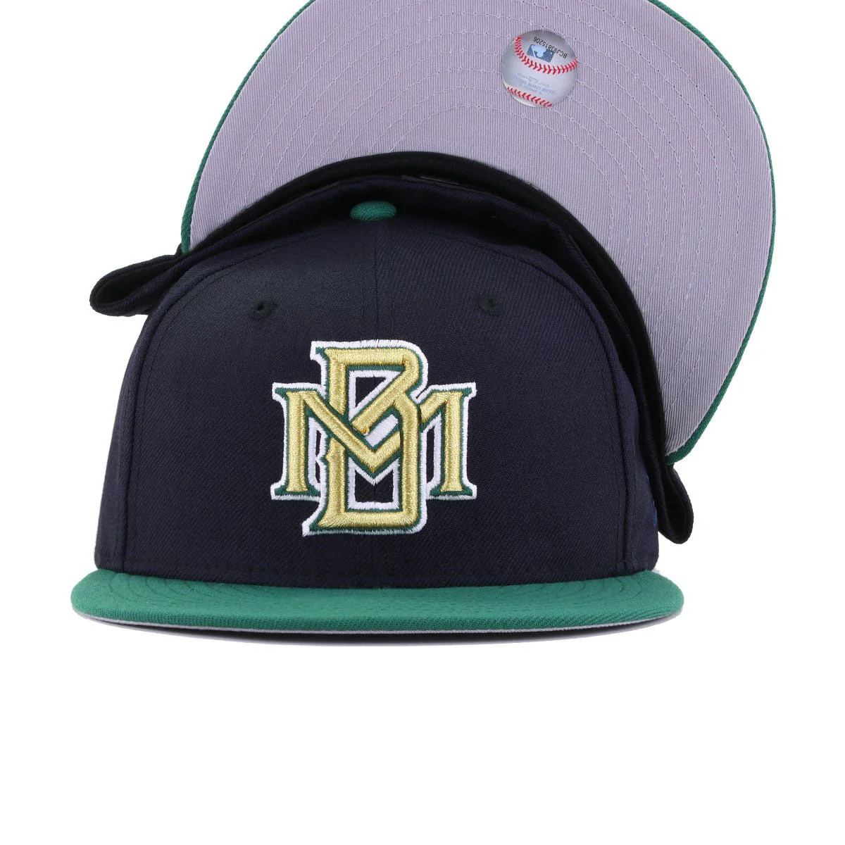 Milwaukee Brewers Navy Emerald Green 1994 New Era 59Fifty Fitted - Image 5