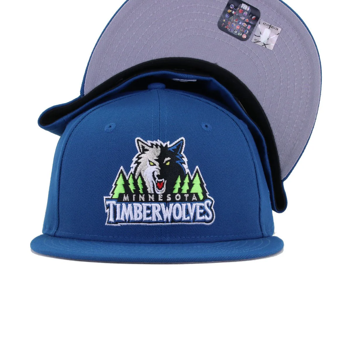 Minnesota Timberwolves Seashore Blue 1996 New Era 59Fifty Fitted - Image 4