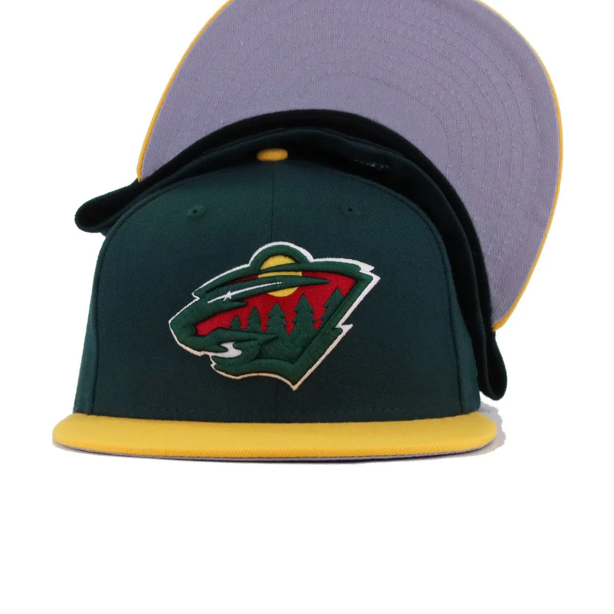 Minnesota Wild Dark Green A Gold New Era 59Fifty Fitted - Image 4