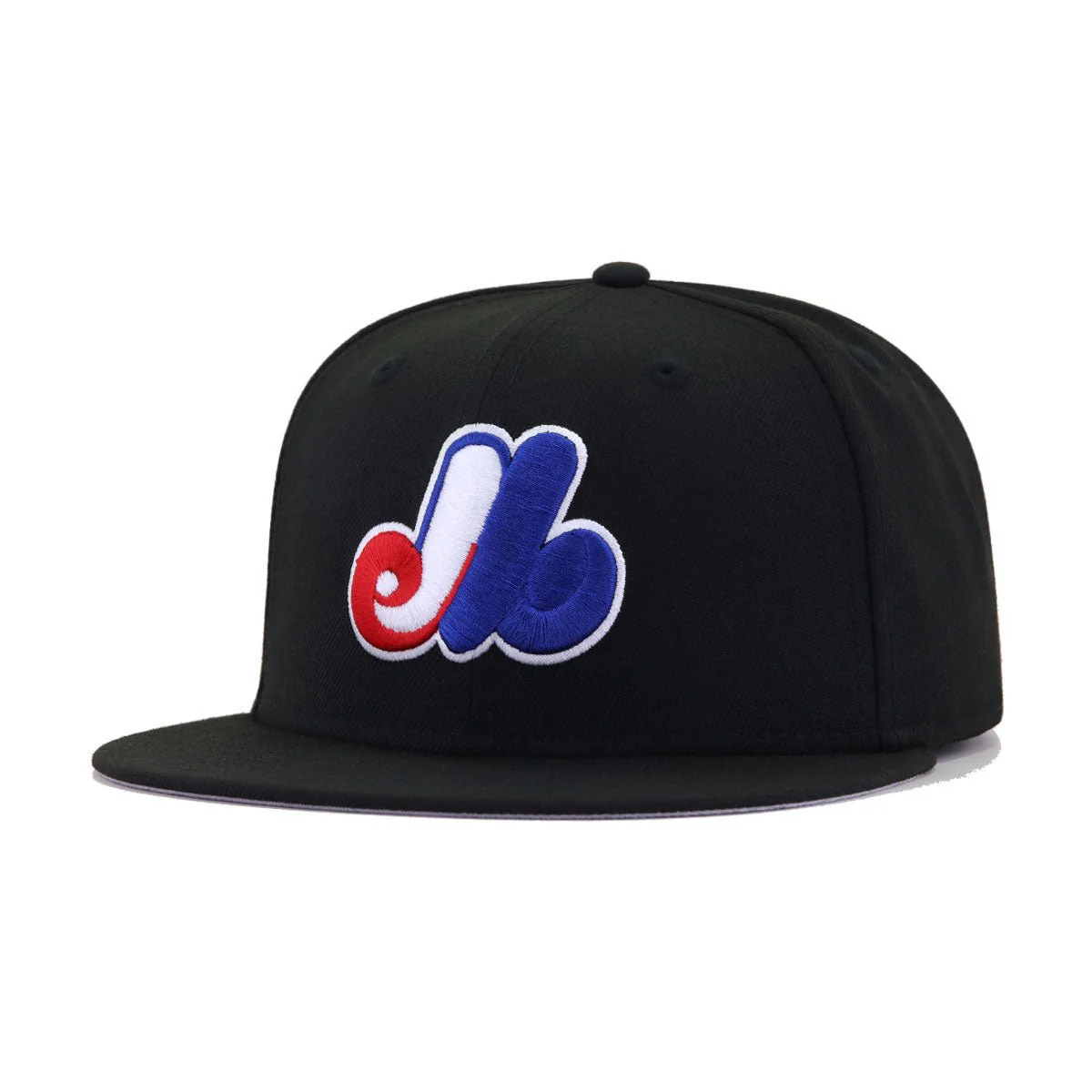 Montreal Expos Black Cooperstown AC New Era 59Fifty Fitted