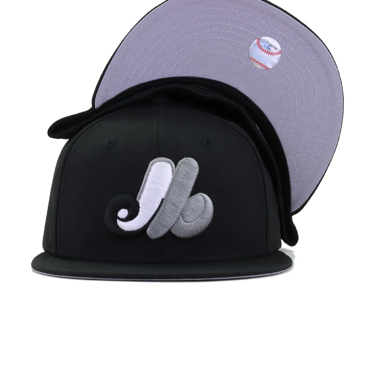 Montreal Expos Black Misty Morning New Era 59Fifty Fitted - Image 4