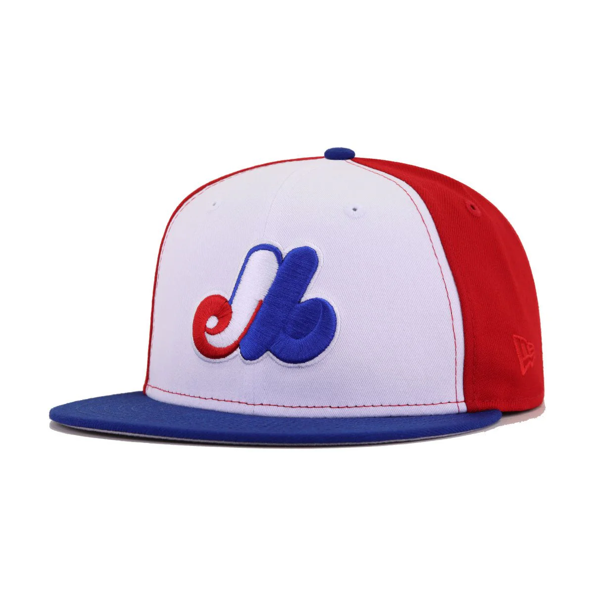 Montreal Expos White Scarlet Light Royal Blue 1969 New Era 59Fifty Fitted