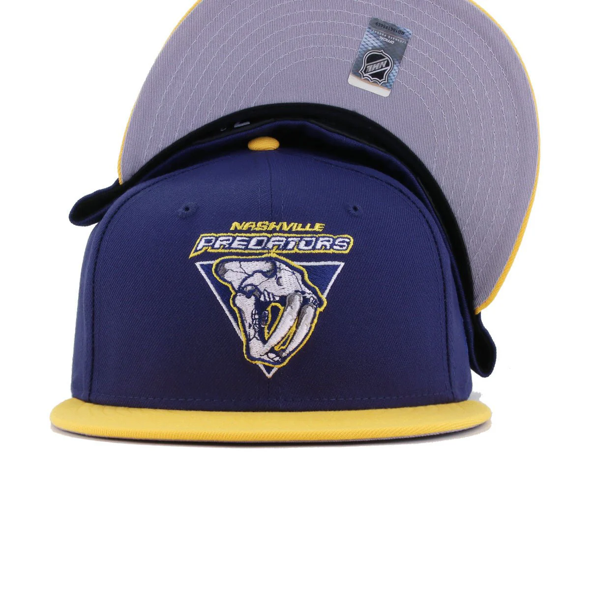 Nashville Predators Light Navy A Gold 1998 New Era 59Fifty Fitted - Image 4