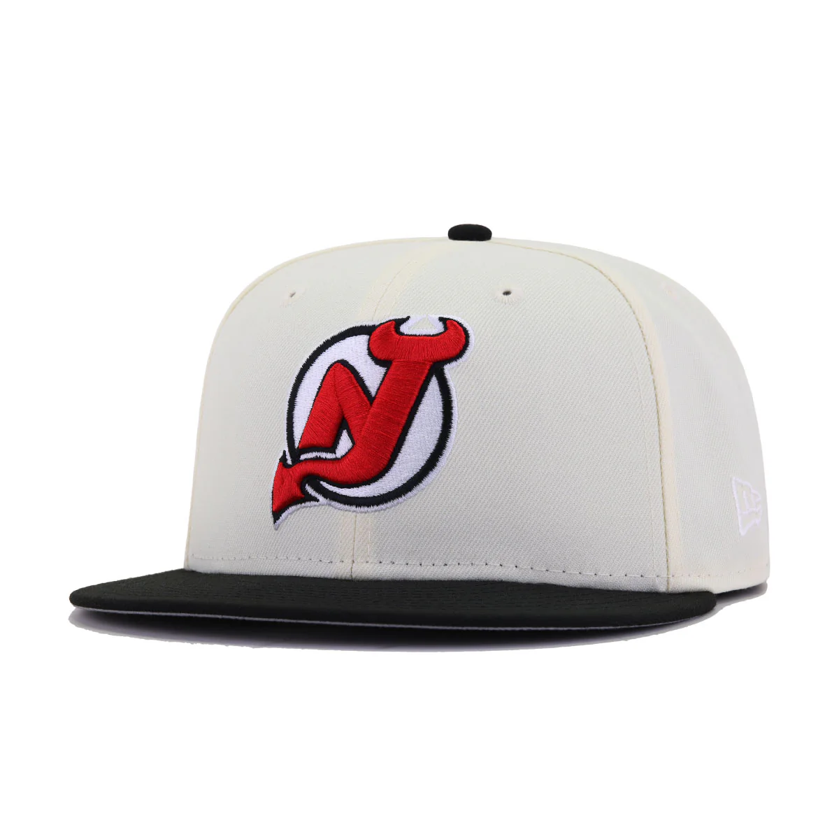 New Jersey Devils Chrome Black New Era 59Fifty Fitted