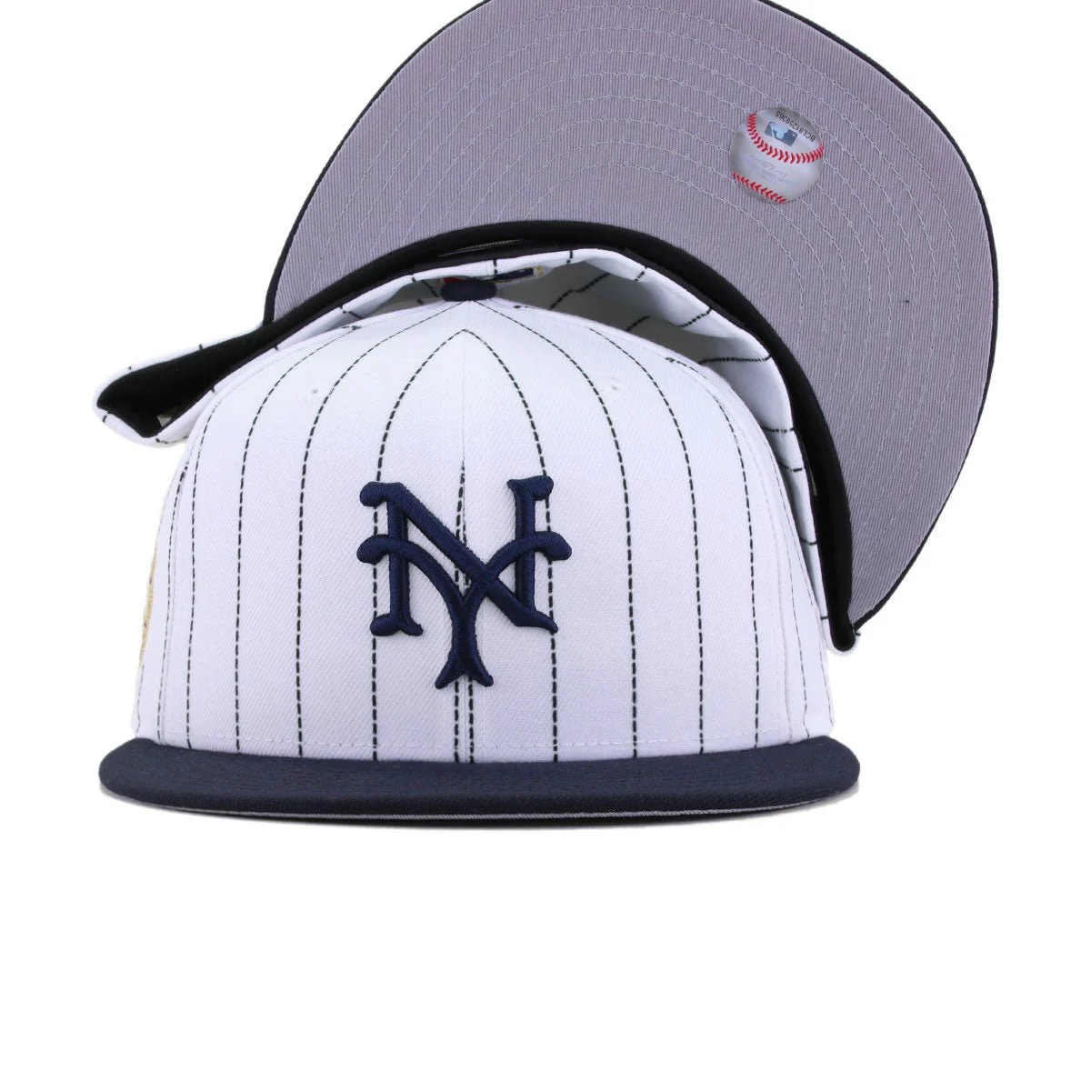 New York Giants Pinstripe Navy 1921 World Series New Era 59Fifty Fitted - Image 5