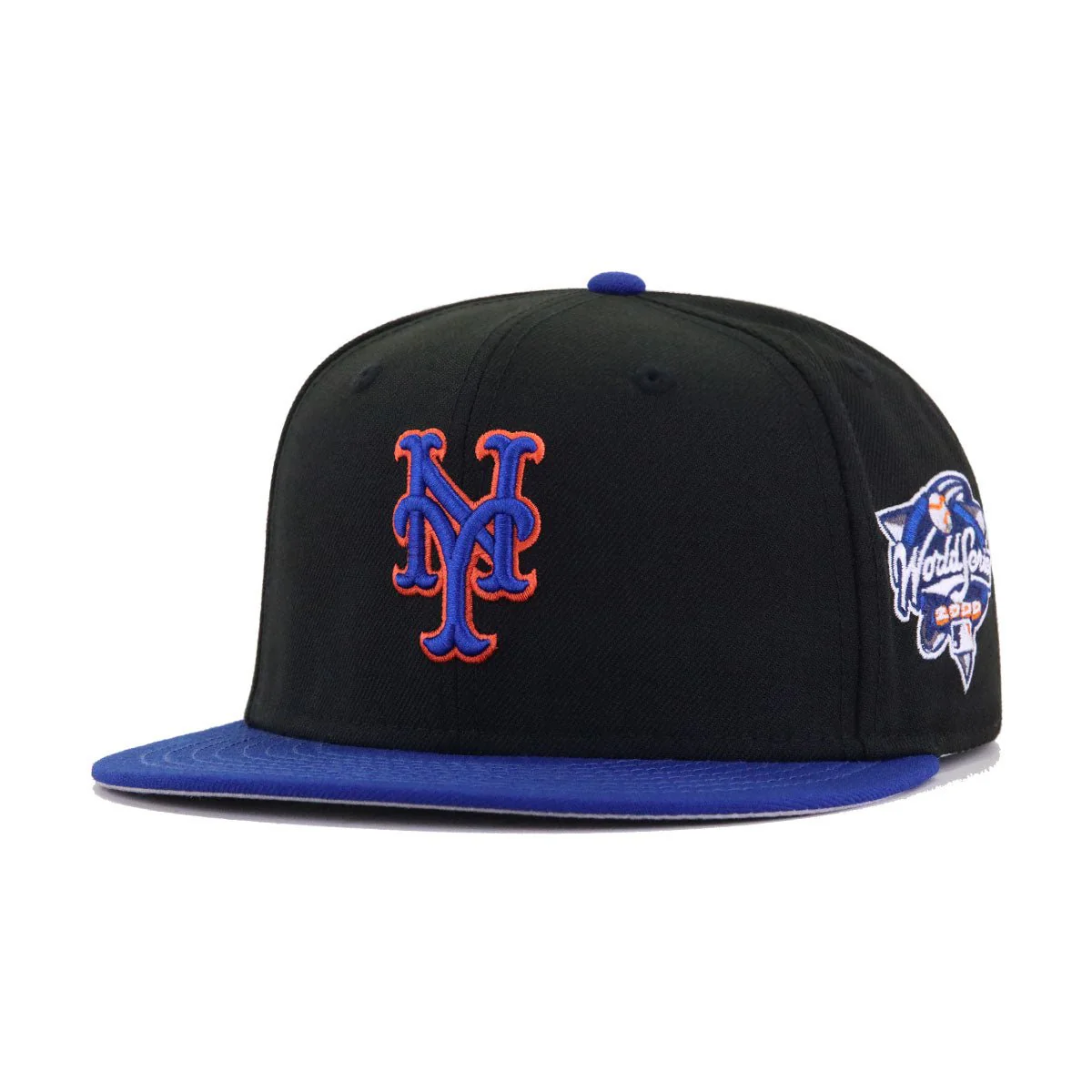 New York Mets Black Light Royal Blue 2000 World Series Cooperstown New Era 59Fifty Fitted