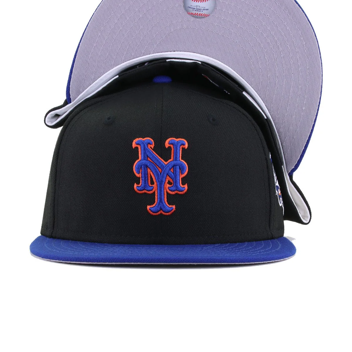 New York Mets Black Light Royal Blue 2000 World Series Cooperstown New Era 59Fifty Fitted - Image 4