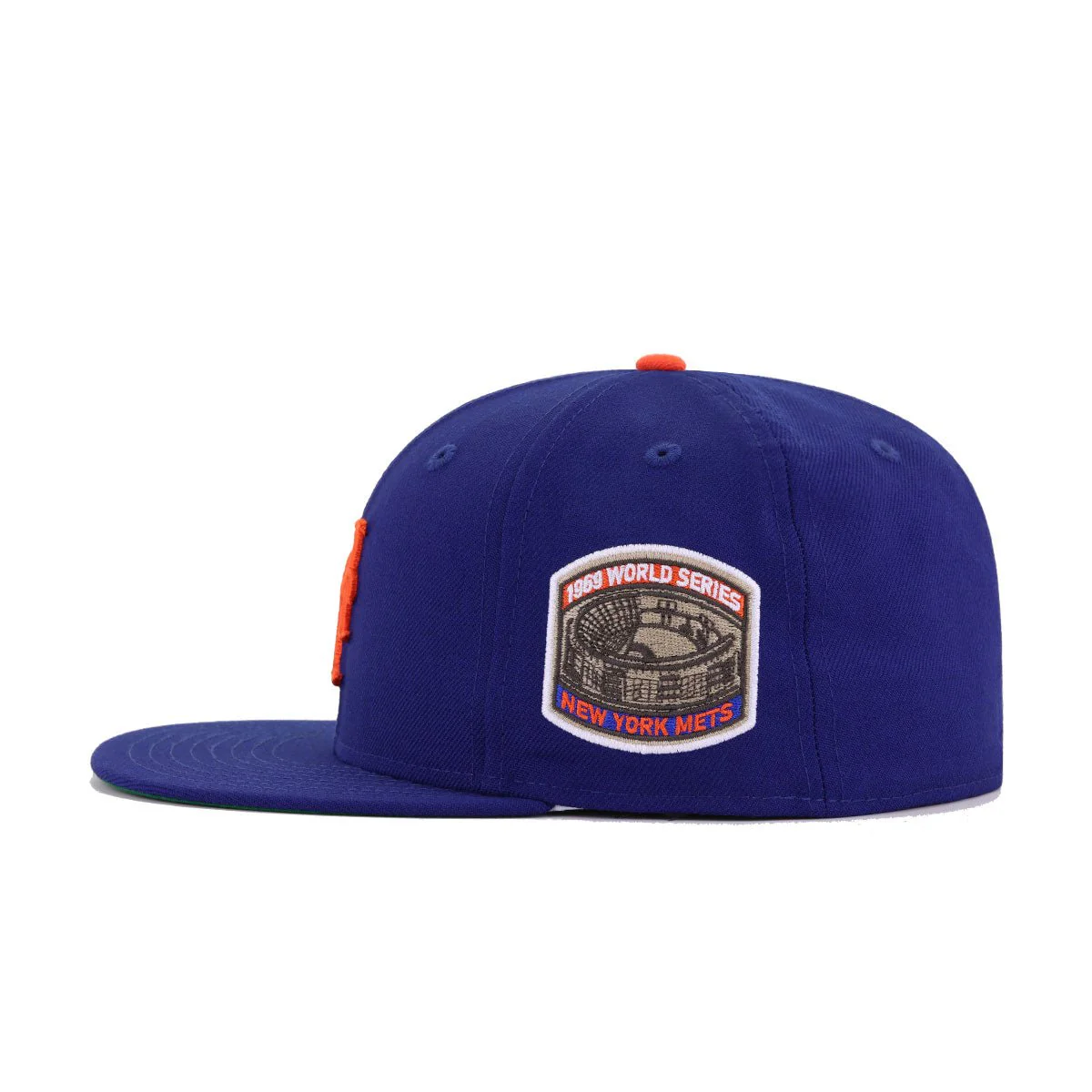 New York Mets Dark Royal Blue 1969 World Series Cooperstown Green Bottom New Era 59Fifty Fitted - Image 2