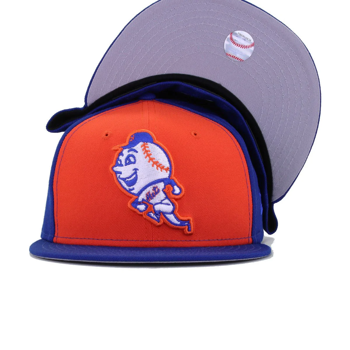 New York Mets Orange Light Royal Blue Batting Practice New Era 59Fifty Fitted - Image 4