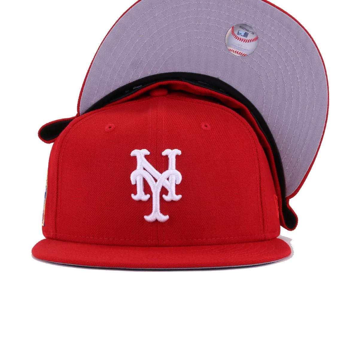 New York Mets x FDNY Scarlet New Era 59Fifty Fitted - Image 5