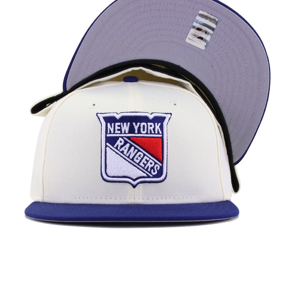 New York Rangers Chrome Dark Royal Blue New Era 59Fifty Fitted - Image 4