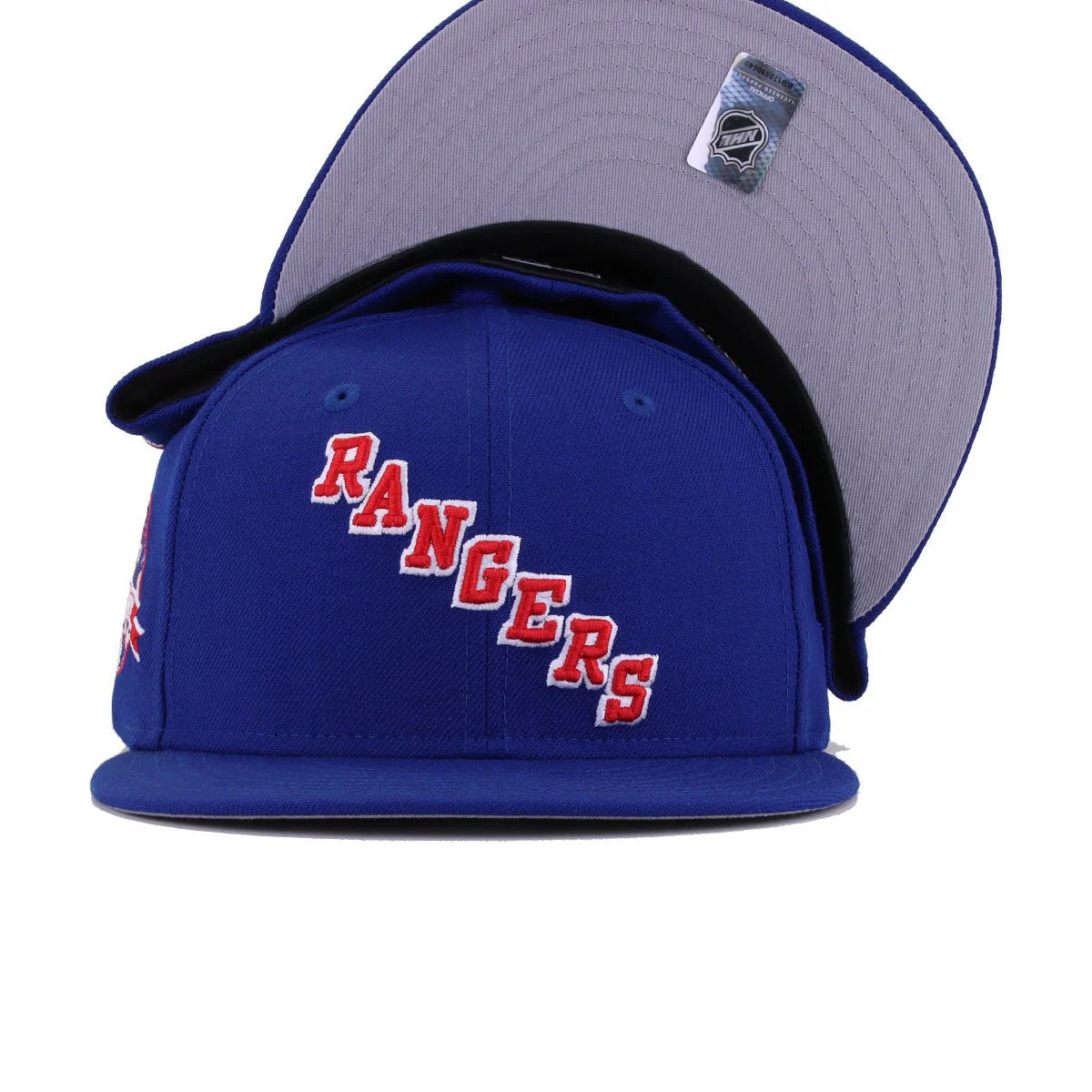 New York Rangers Light Royal Blue 85th Anniversary New Era 59Fifty Fitted - Image 4