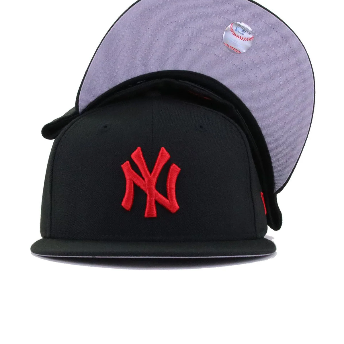 New York Yankees Black Radiant Red Logo New Era 59Fifty Fitted - Image 4