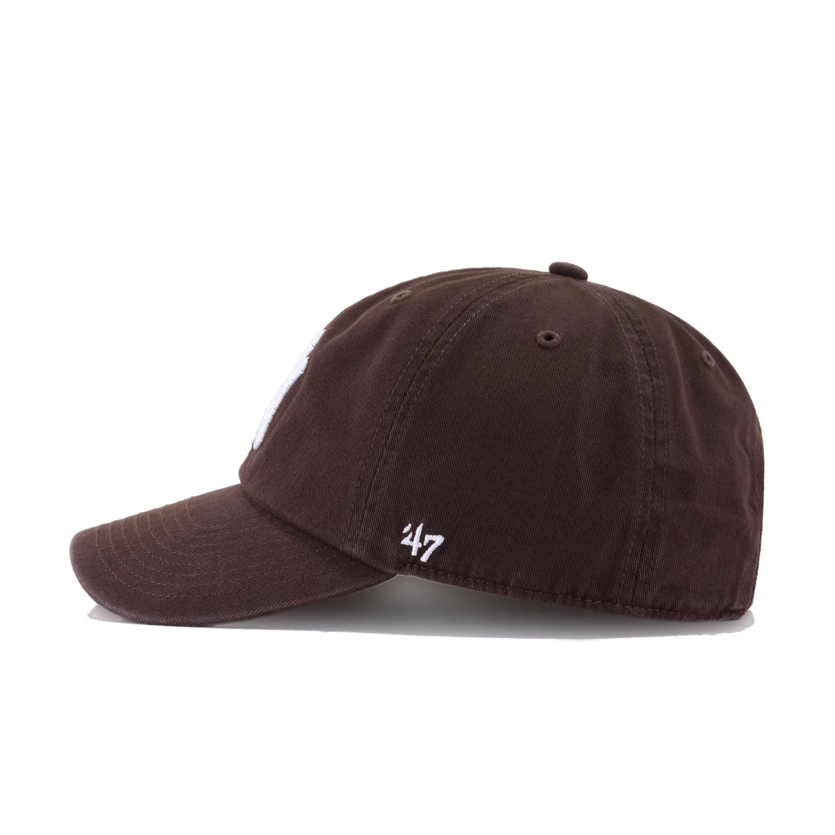 New York Yankees Brown 47 Brand Clean Up Dad Hat - Image 2