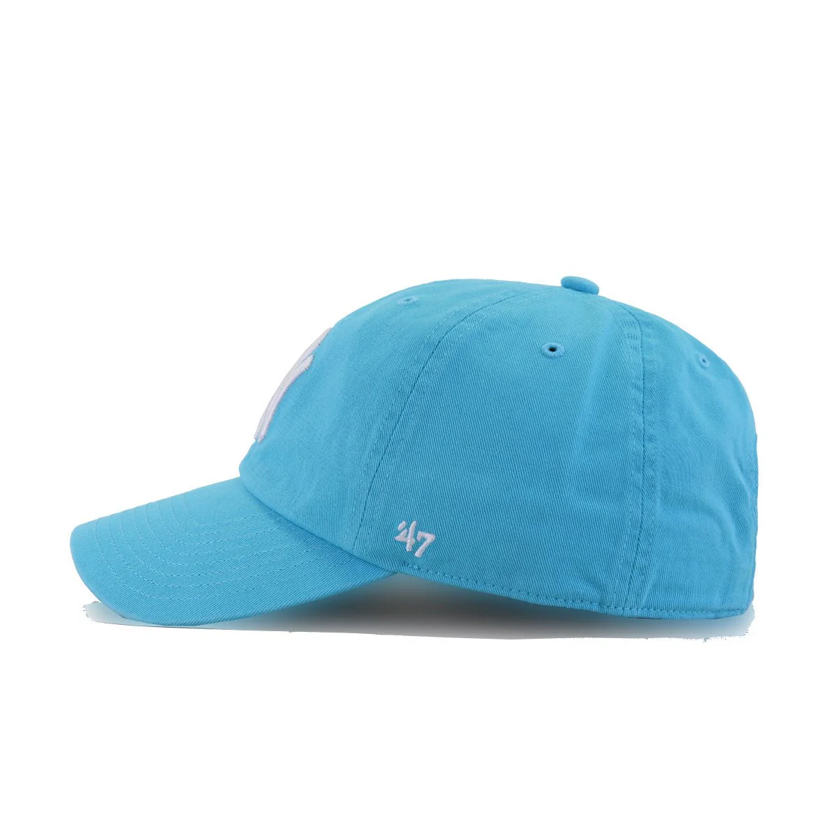 New York Yankees Caribbean Blue 47 Brand Clean Up Dad Hat - Image 2