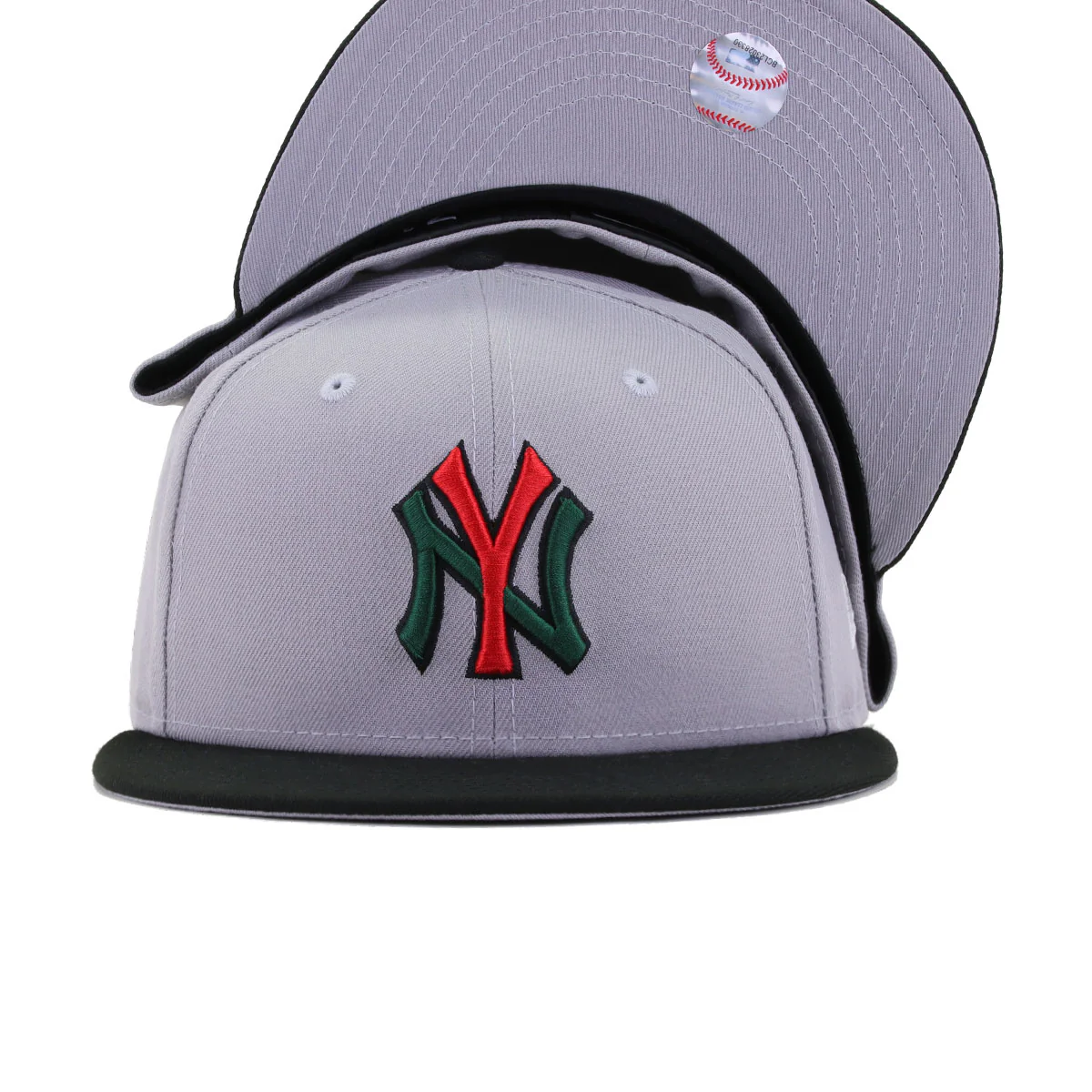 New York Yankees Grey Black FIRENZE New Era 59Fifty Fitted - Image 4