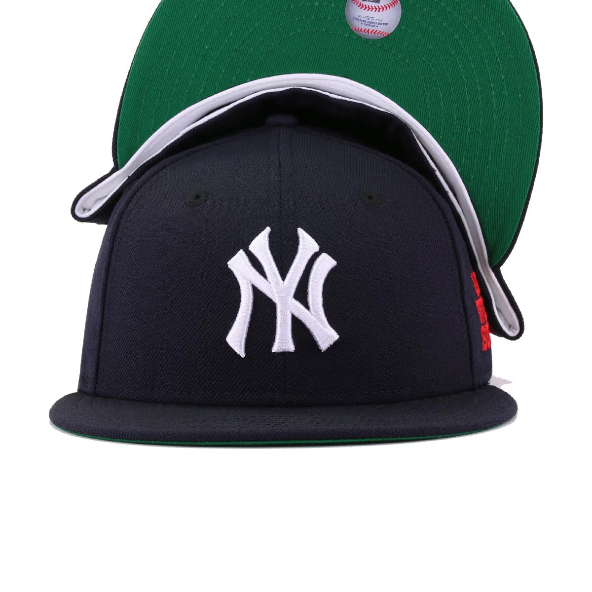 New York Yankees Navy 1977 World Series Cooperstown Green Bottom New Era 59Fifty Fitted - Image 4