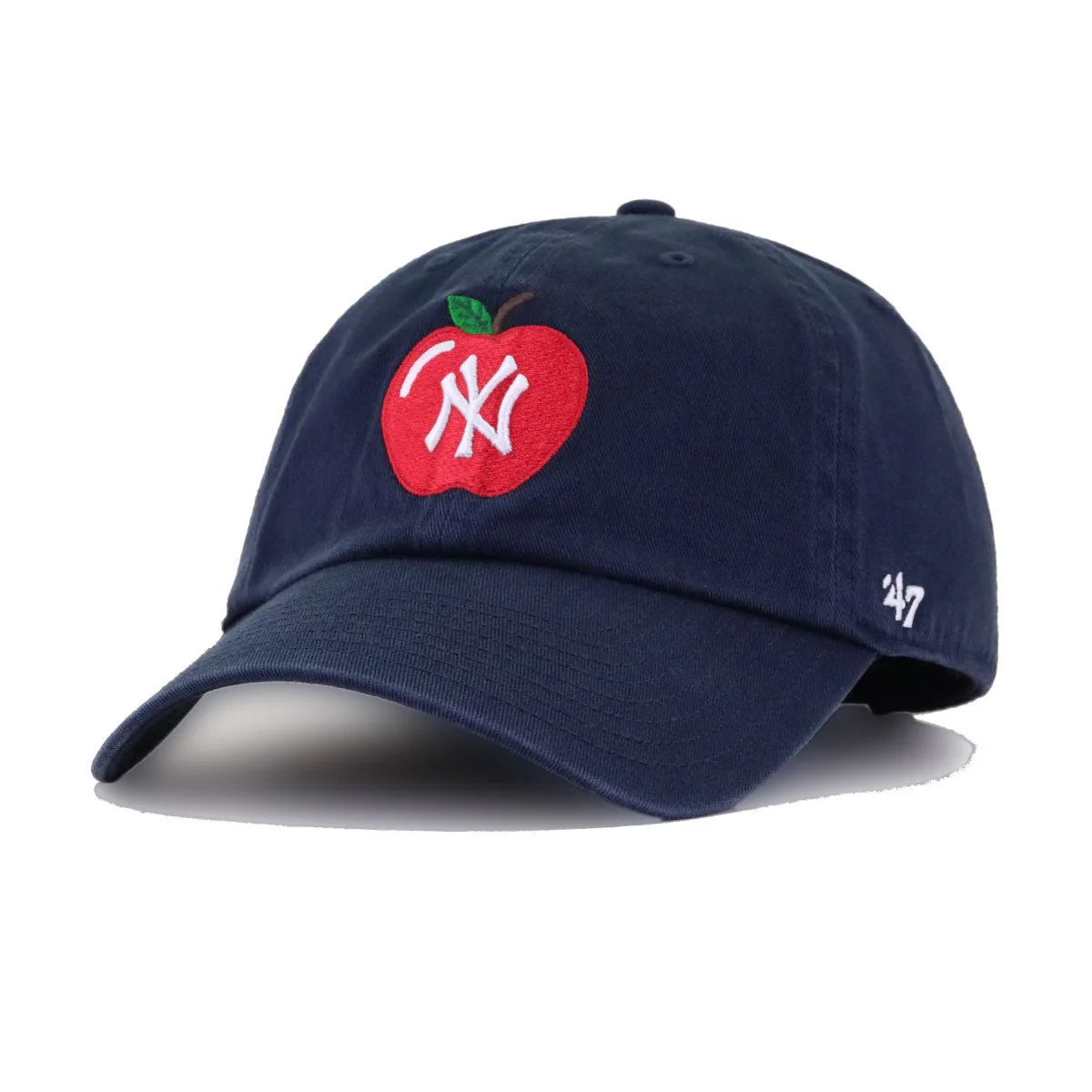 New York Yankees Navy Apple Icon 47 Brand Clean Up Dad Hat