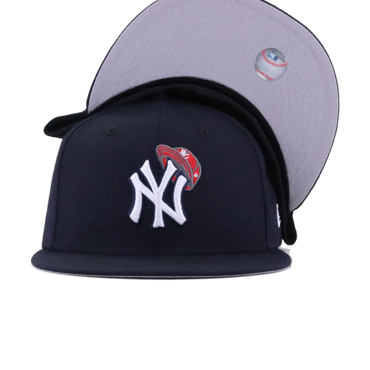New York Yankees Navy Pseudo Droste New Era 59Fifty Fitted - Image 4
