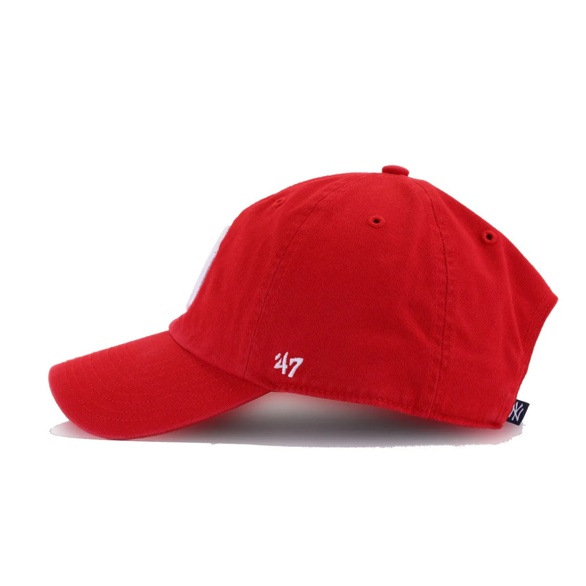 New York Yankees Scarlet 47 Brand Clean Up Dad Hat - Image 2