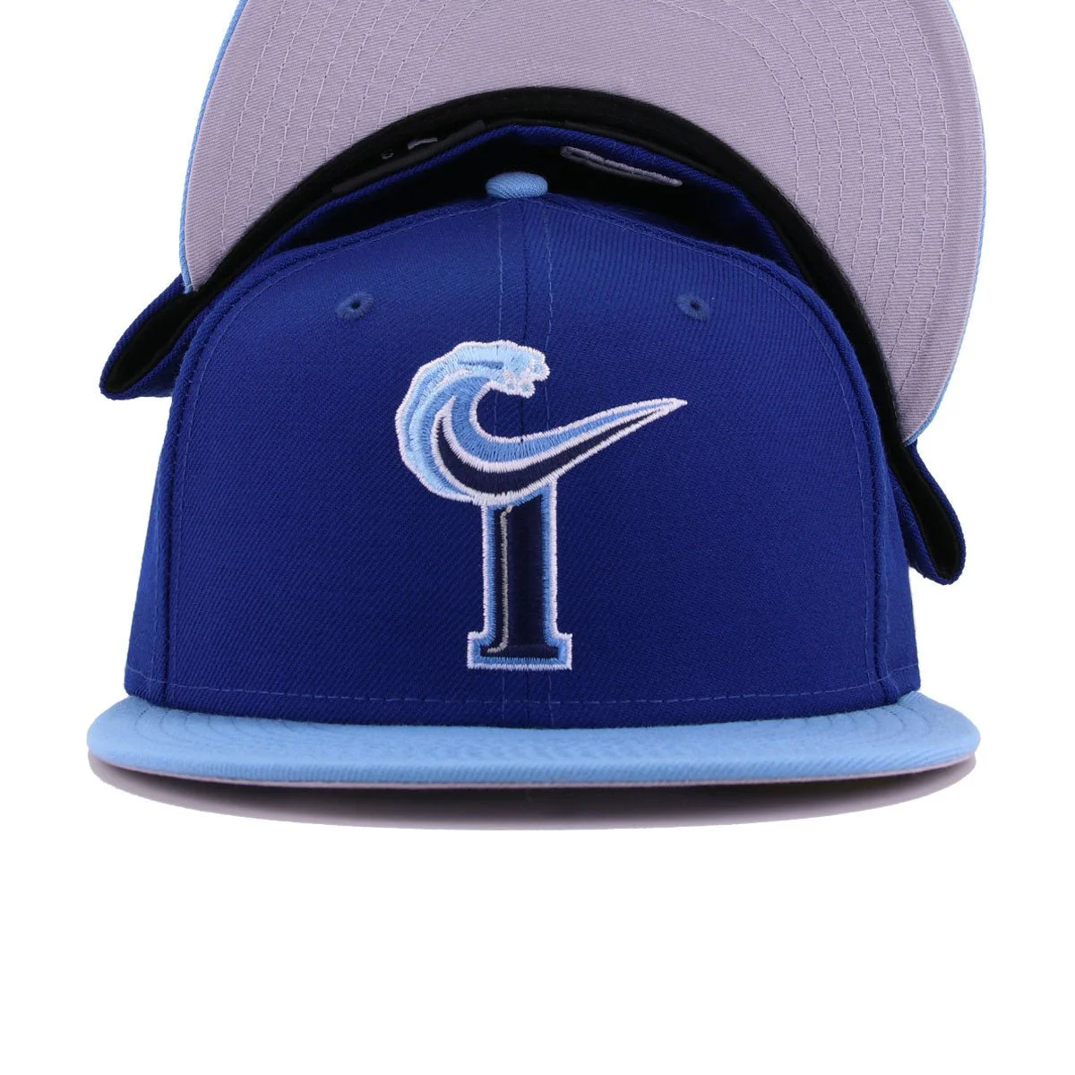 Norfolk Tides Light Royal Blue Sky Blue New Era 59Fifty Fitted - Image 5