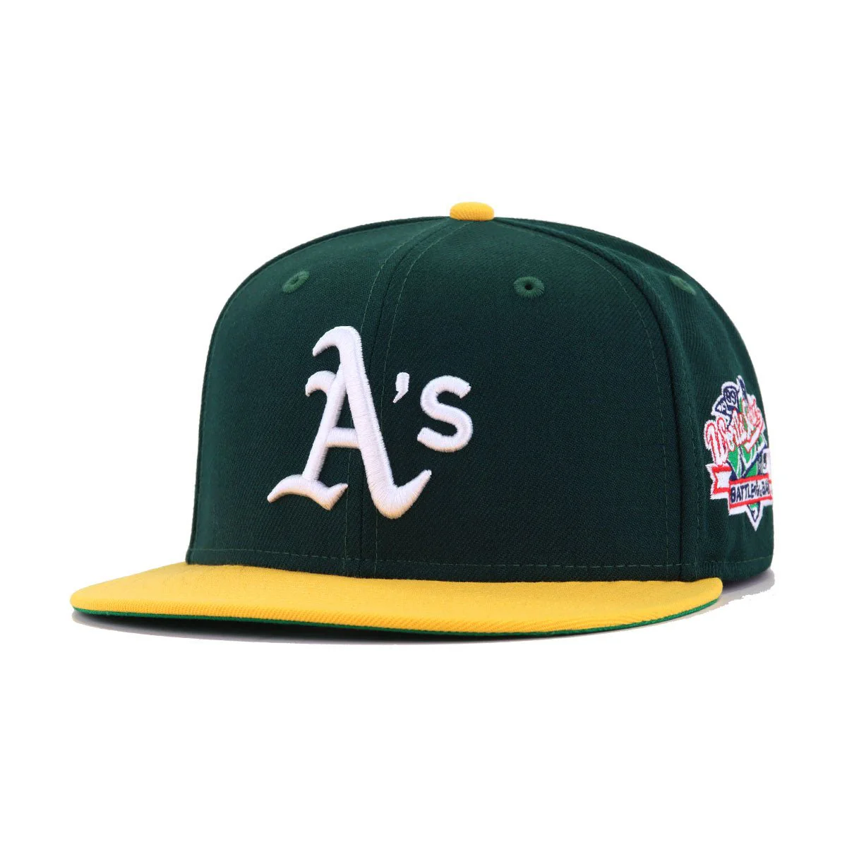 Oakland Athletics Dark Green A Gold 1989 World Series Battle of the Bay Cooperstown Green Bottom New Era 59Fifty Fitted