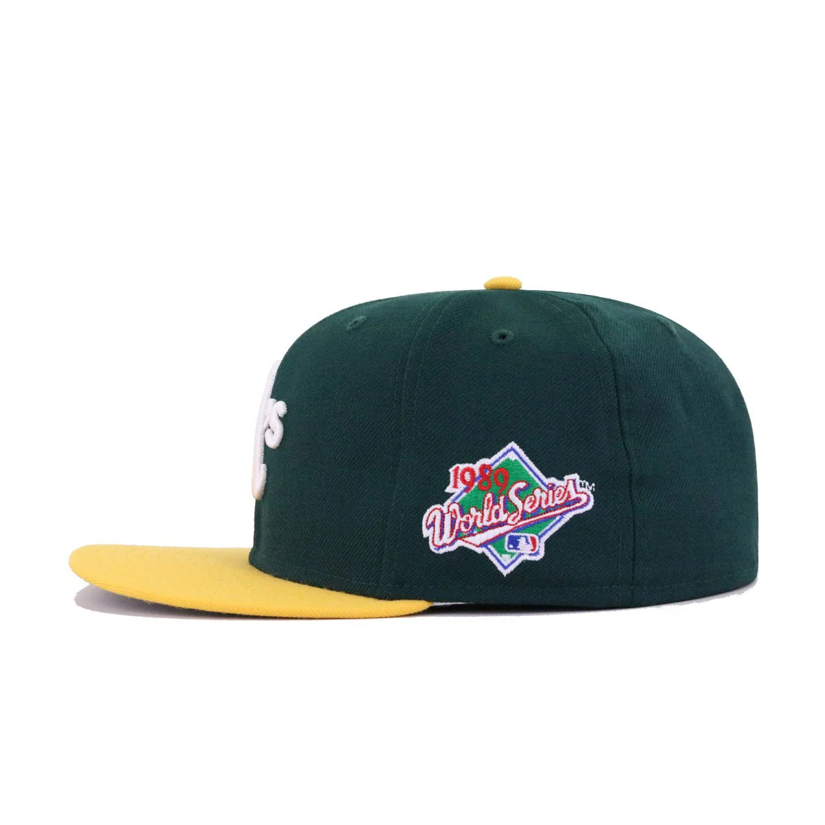 Oakland Athletics Dark Green A Gold 1989 World Series Cooperstown New Era 59Fifty Fitted - Image 2