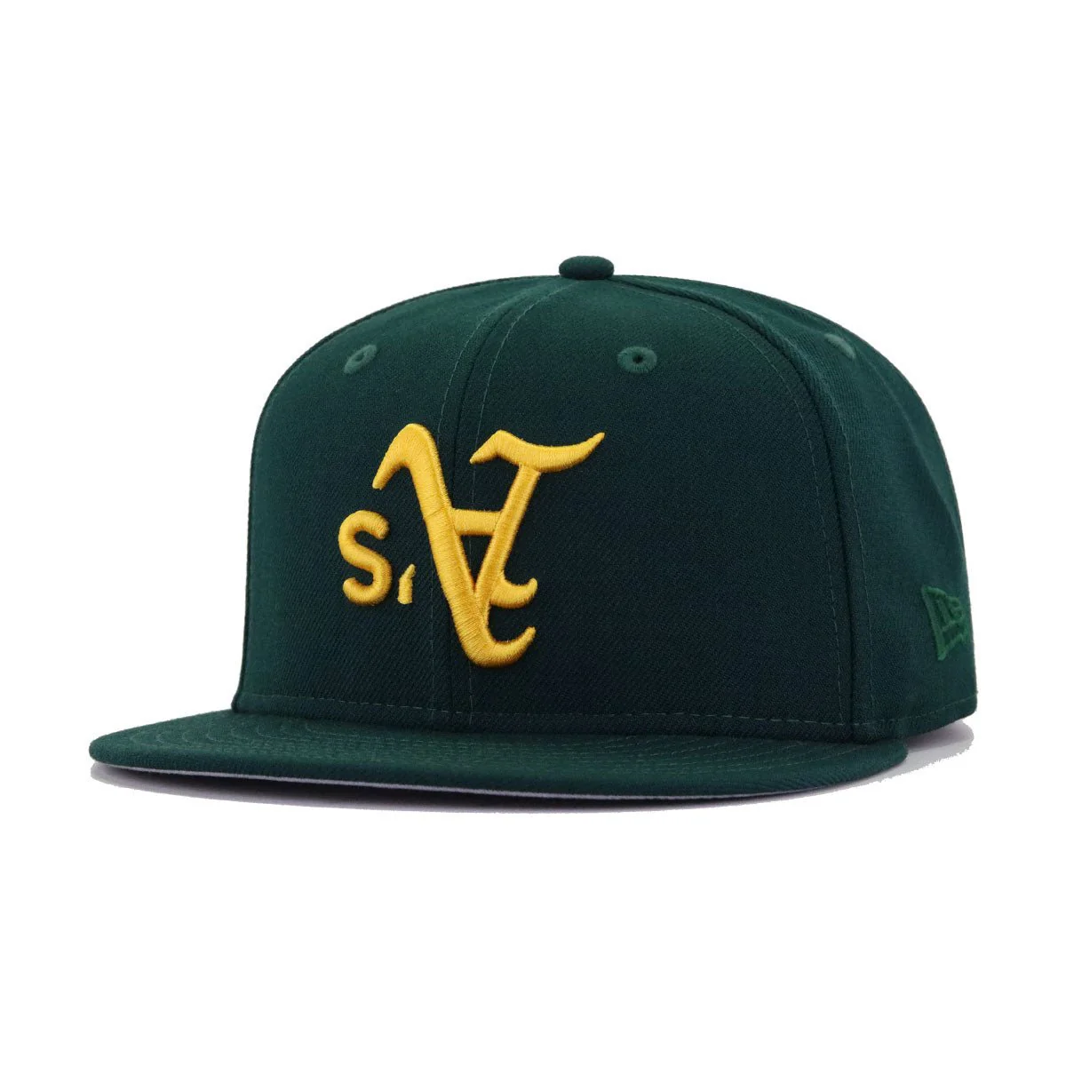 Oakland Athletics Dark Green Upside Down New Era 59Fifty Fitted