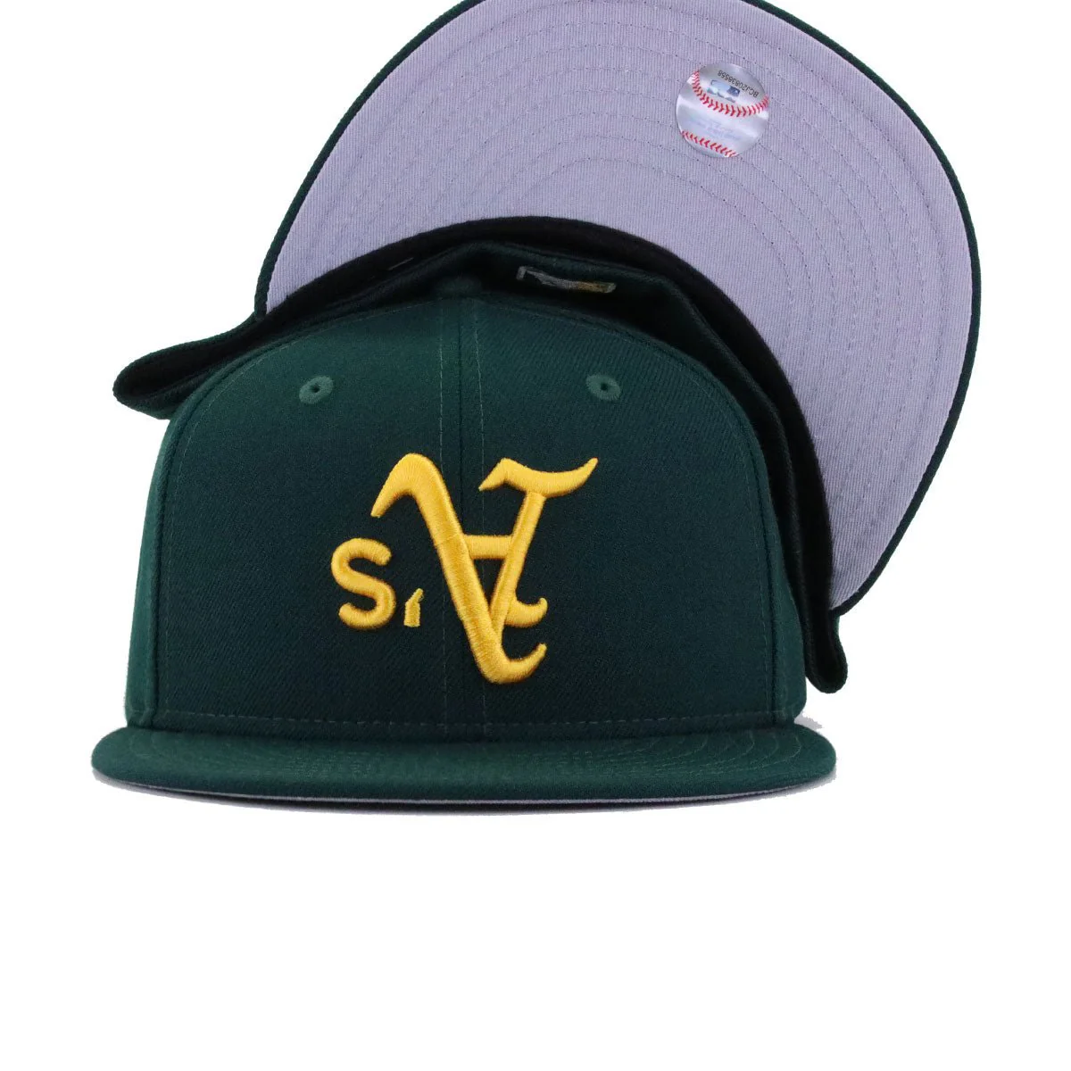 Oakland Athletics Dark Green Upside Down New Era 59Fifty Fitted - Image 5