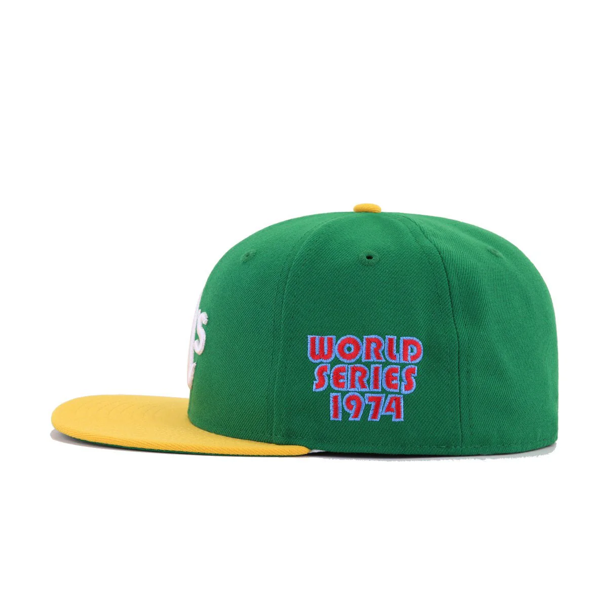 Oakland Athletics Kelly Green A Gold 1974 World Series Cooperstown Green Bottom New Era 59Fifty Fitted - Image 2