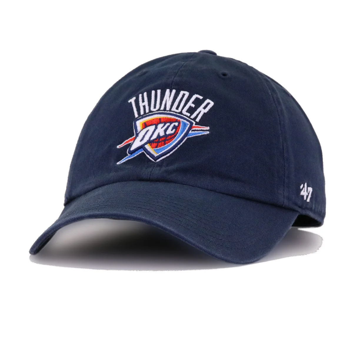 Oklahoma City Thunder Navy 47 Brand Clean Up Dad Hat