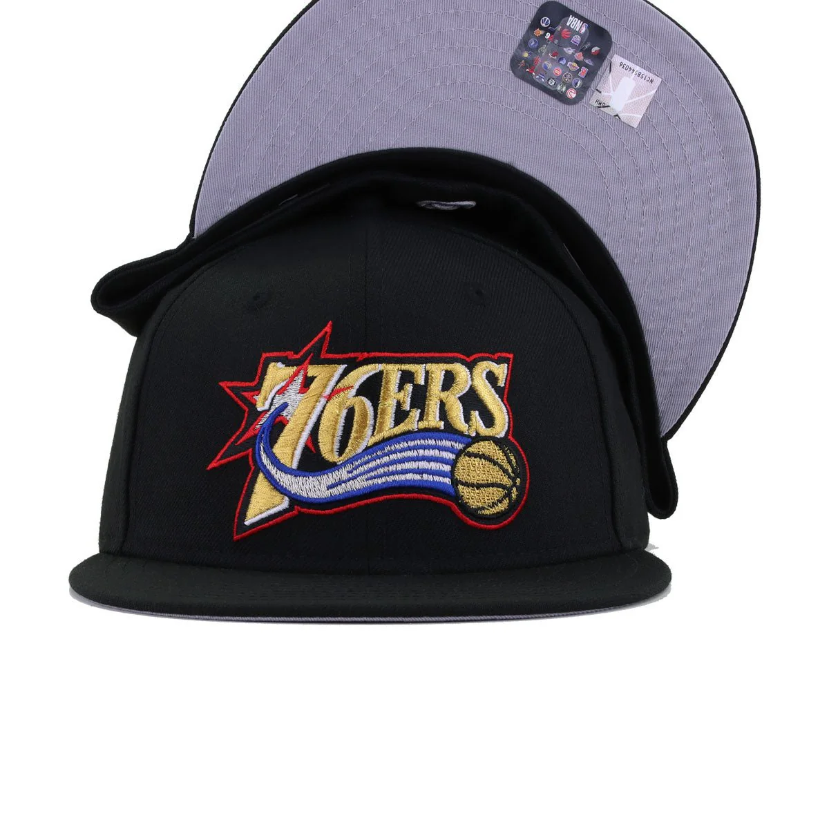 Philadelphia 76ers Black 1997 New Era 59Fifty Fitted - Image 4