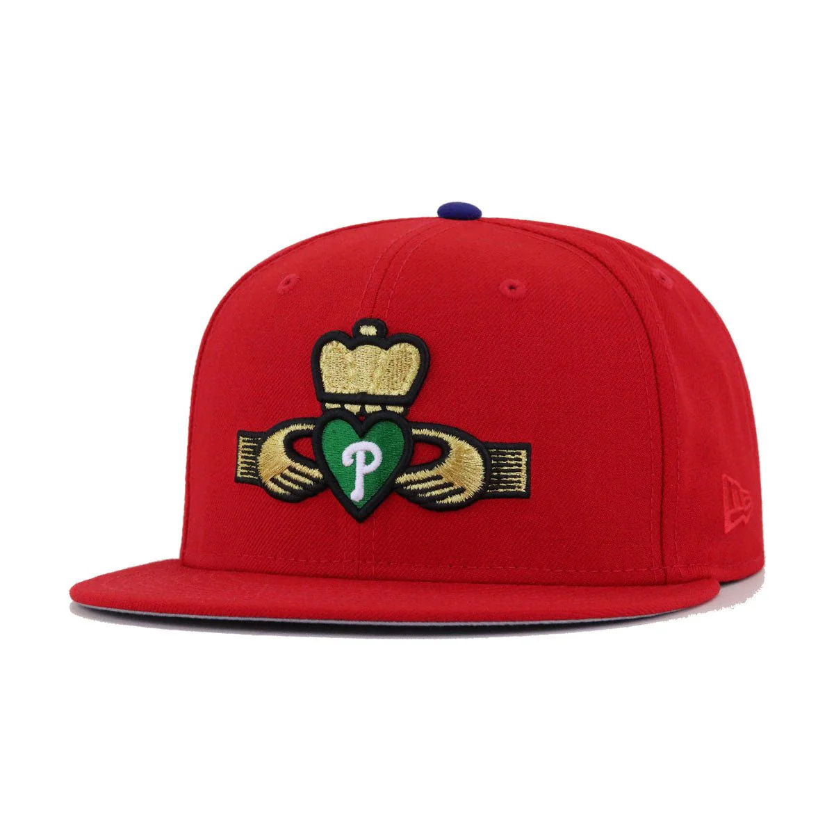 Philadelphia Phillies Scarlet CLADDAGH New Era 59Fifty Fitted
