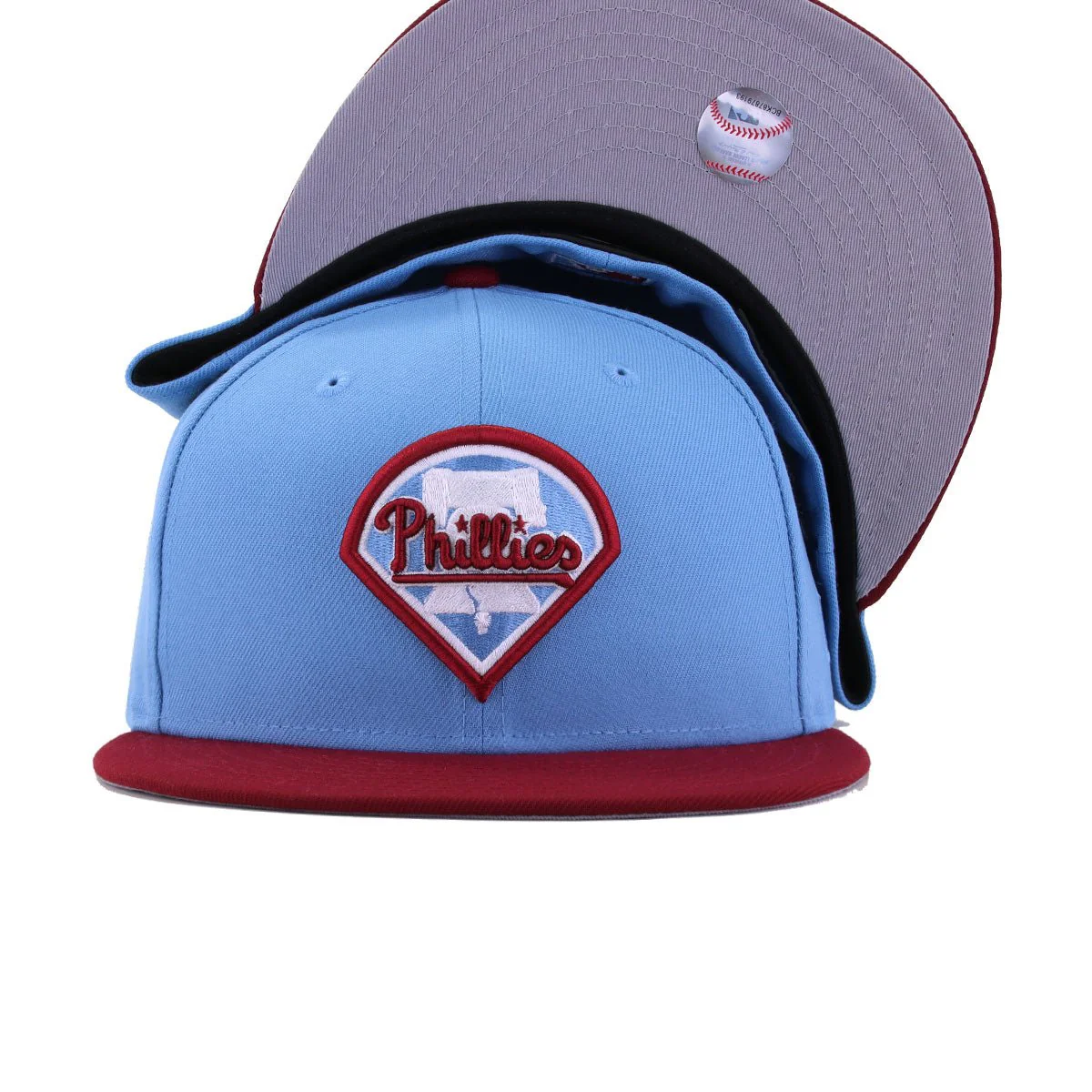 Philadelphia Phillies Sky Blue Cardinal 1992 New Era 59Fifty Fitted - Image 4