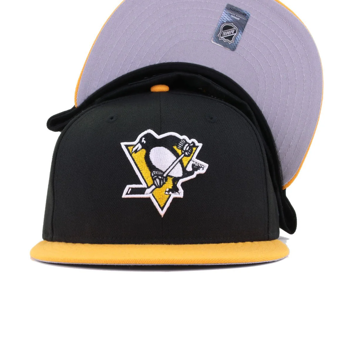 Pittsburgh Penguins Black R Gold New Era 59Fifty Fitted - Image 4