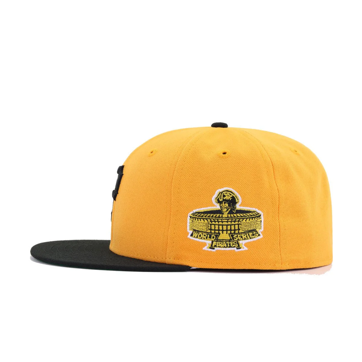 Pittsburgh Pirates R Gold Black 1971 World Series Cooperstown Green Bottom New Era 59Fifty Fitted - Image 2