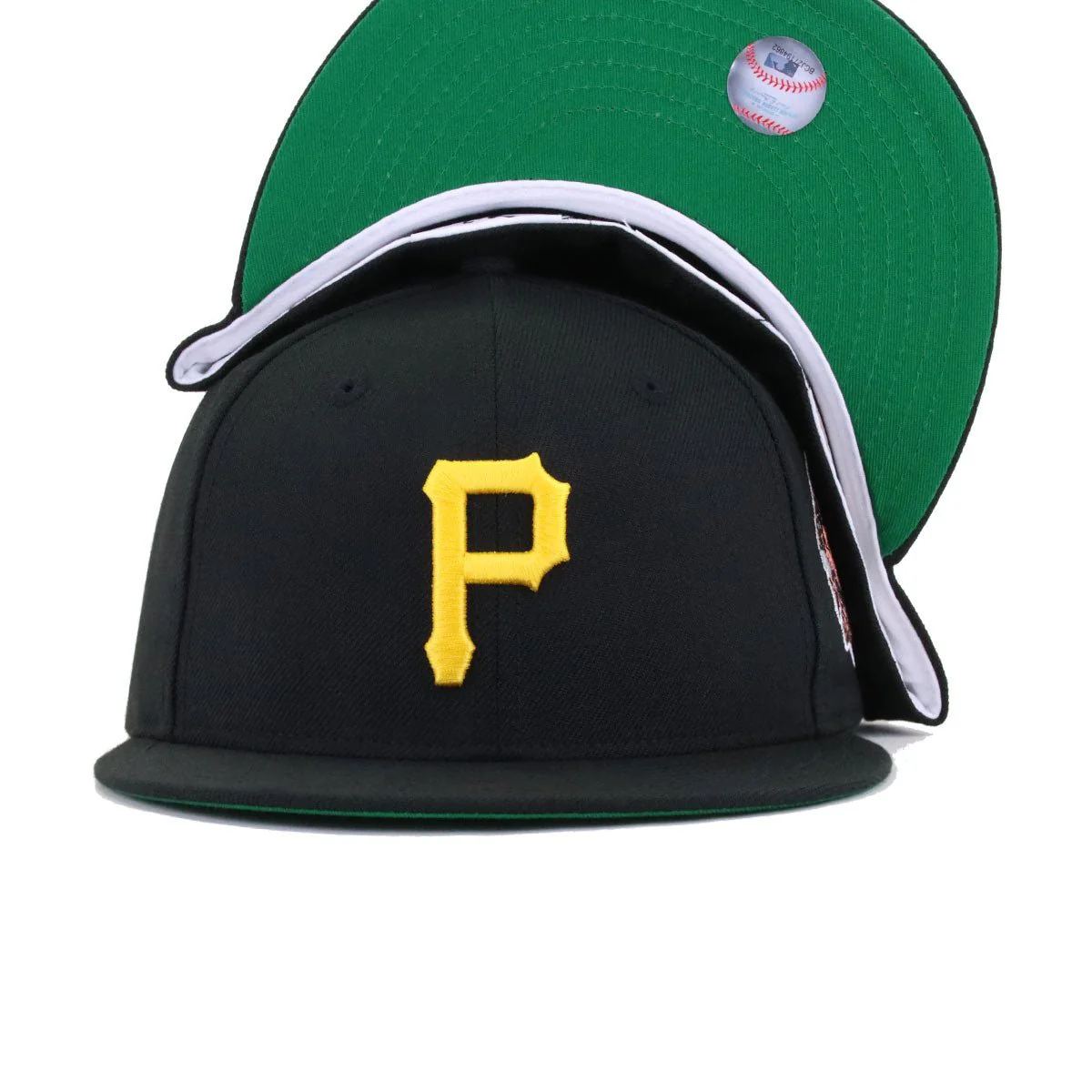 Pittsburgh Pirates Black 1960 World Series Cooperstown Green Bottom New Era 59Fifty Fitted - Image 4