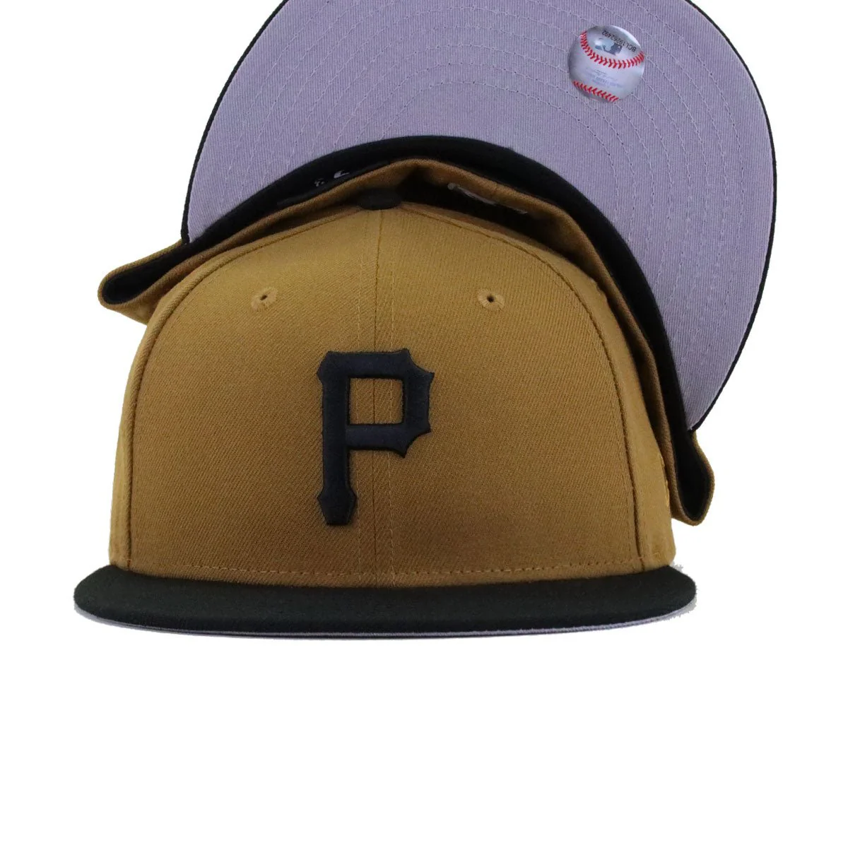 Pittsburgh Pirates Old Gold Black 1970 New Era 59Fifty Fitted - Image 4