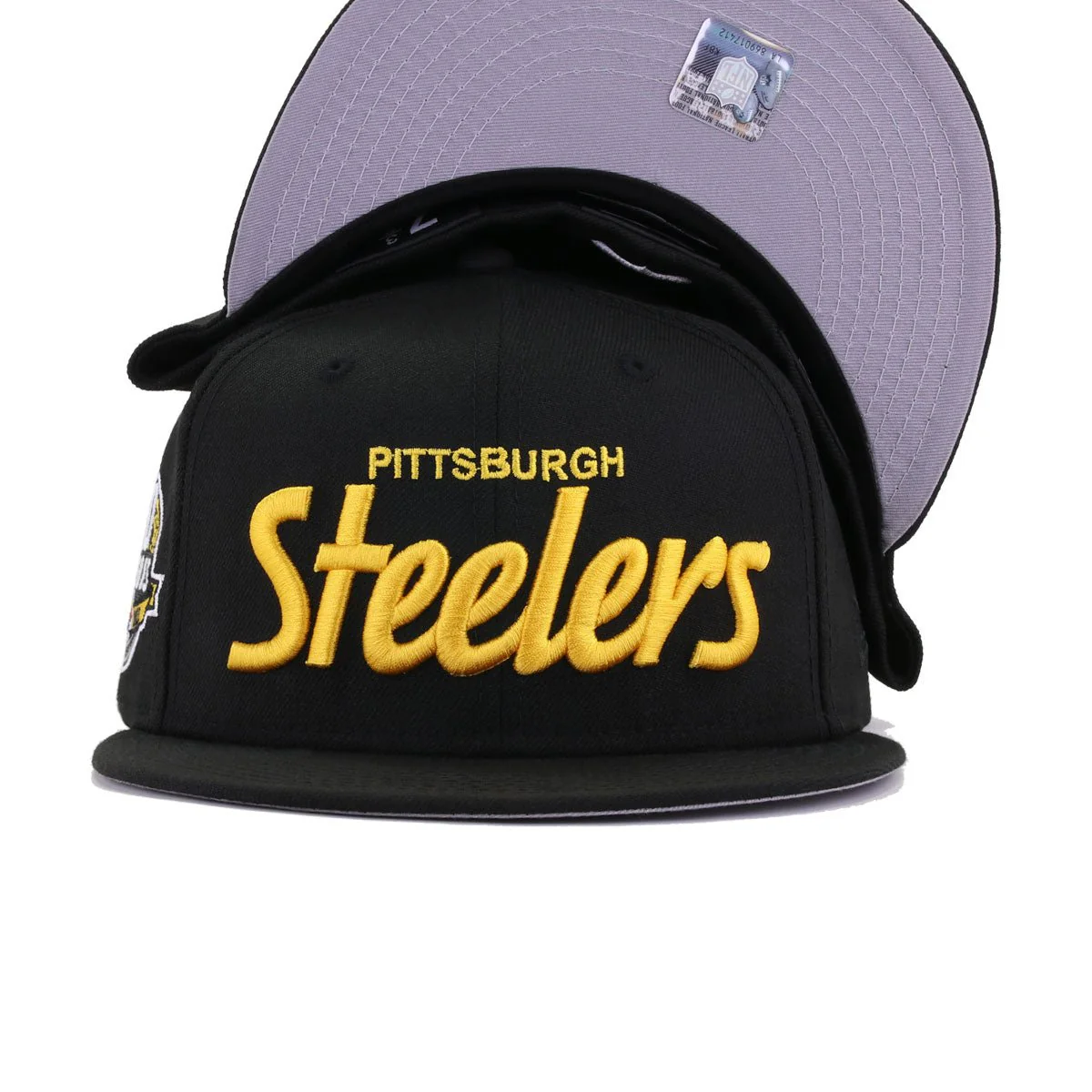 Pittsburgh Steelers Black 80th Anniversary New Era 59Fifty Fitted - Image 5