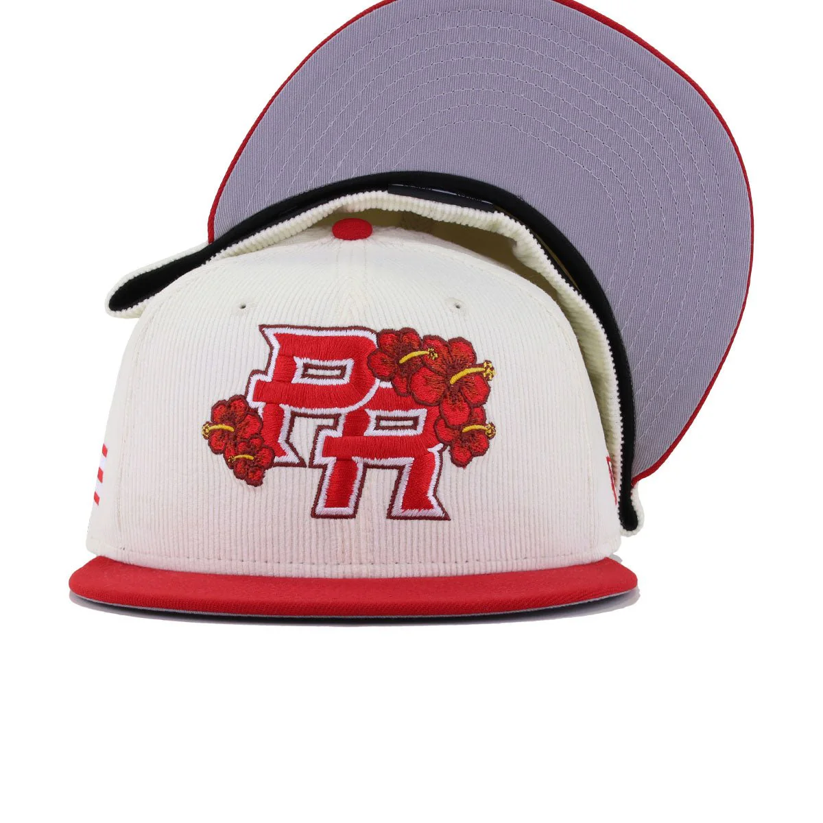 Puerto Rico Chrome Corduroy Scarlet New Era 59Fifty Fitted - Image 4