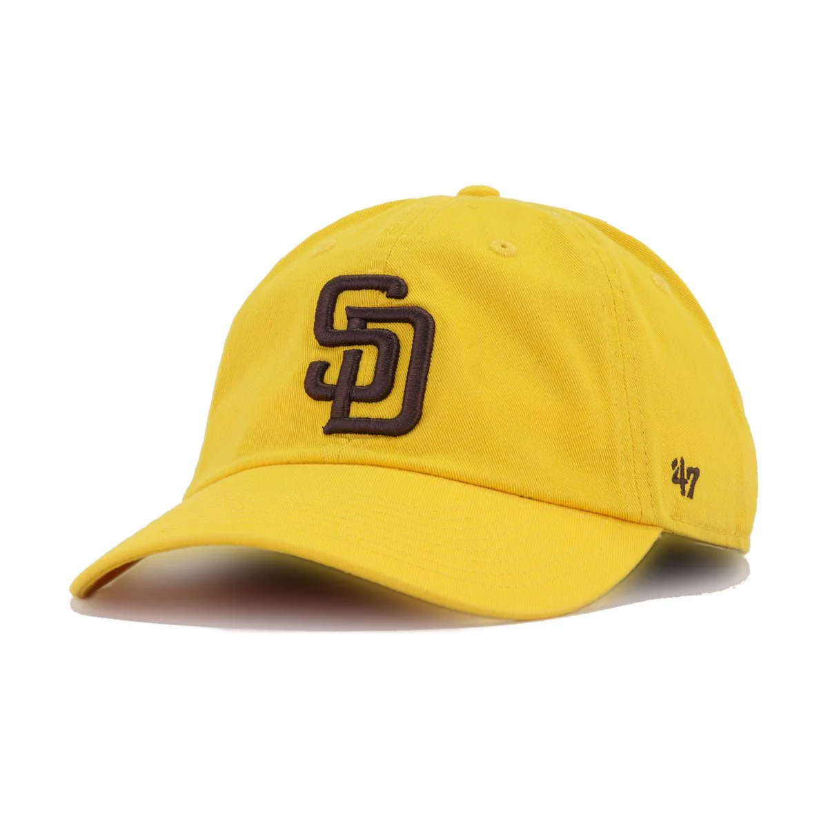 San Diego Padres Gold 47 Brand Clean Up Dad Hat