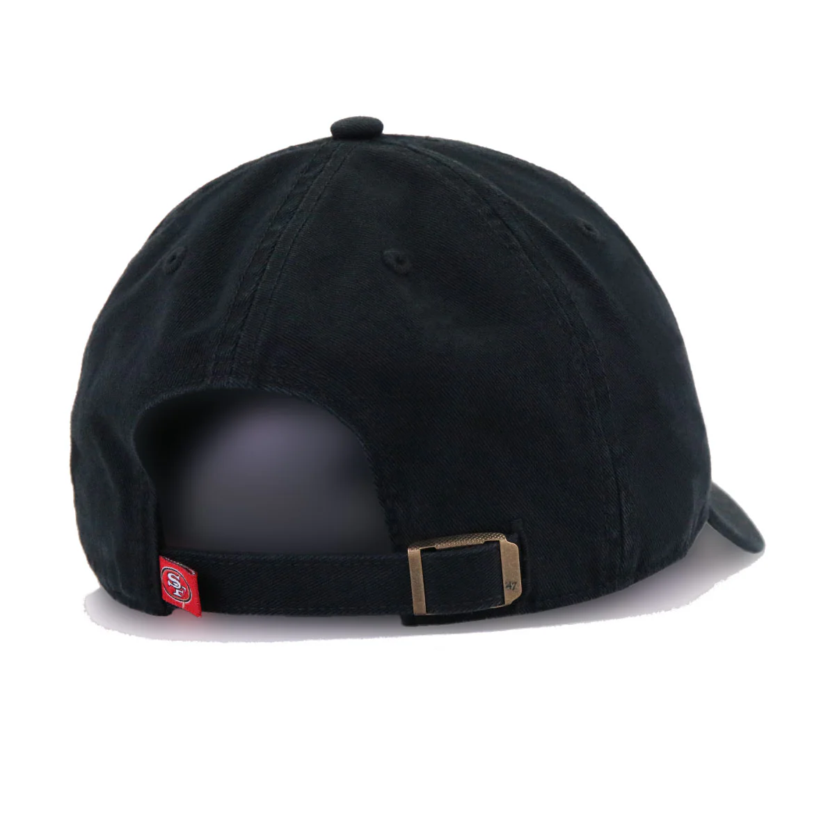 San Francisco 49ers Black 47 Brand Clean Up Dad Hat - Image 4