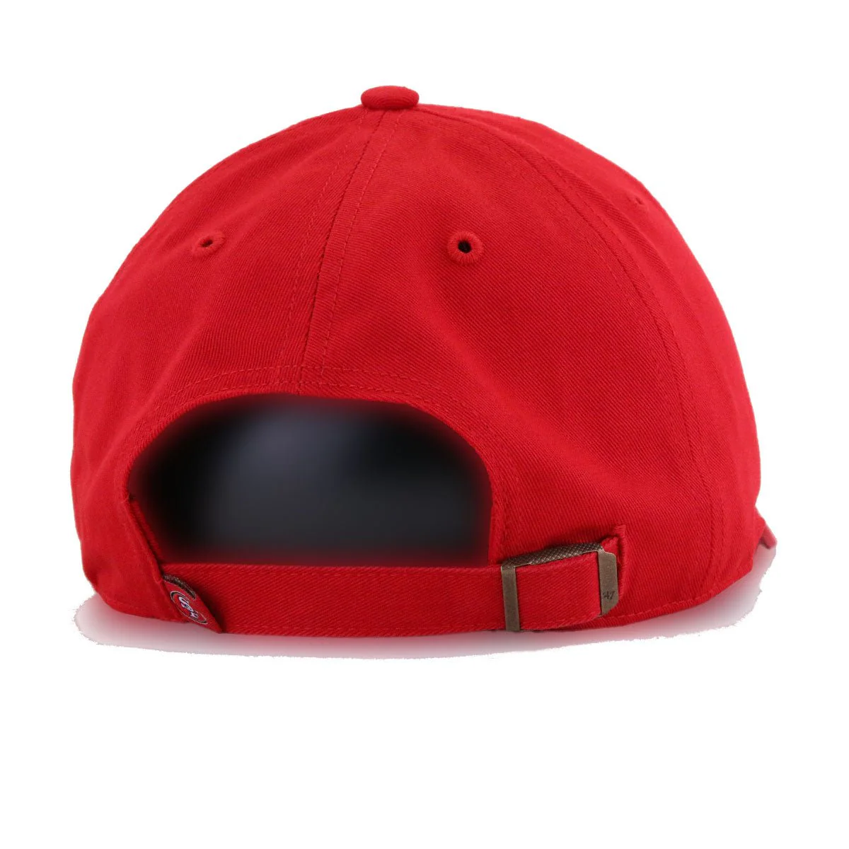 San Francisco 49ers Front Door Red 47 Brand Clean Up Dad Hat - Image 4