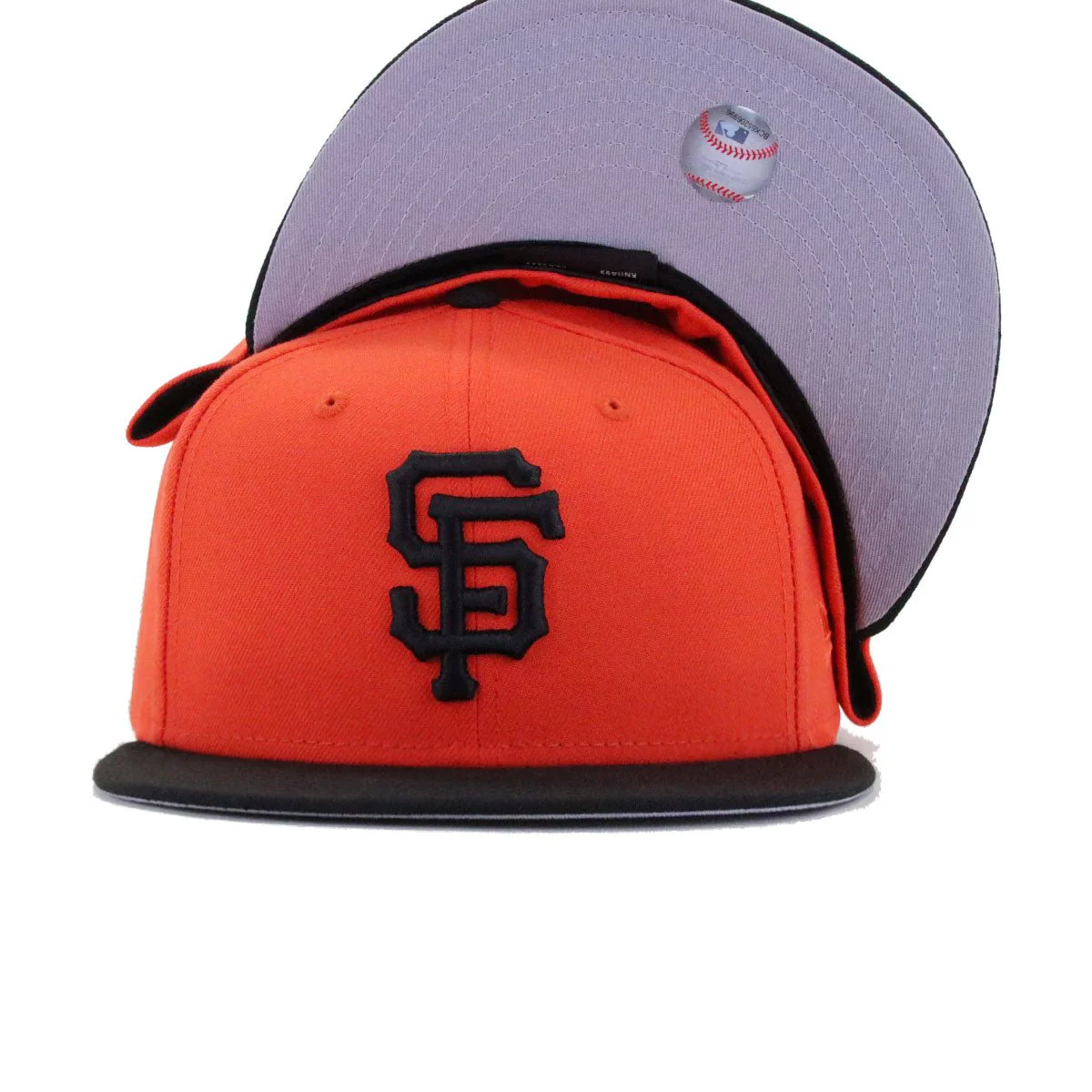 San Francisco Giants Orange Black New Era 59Fifty Fitted - Image 4
