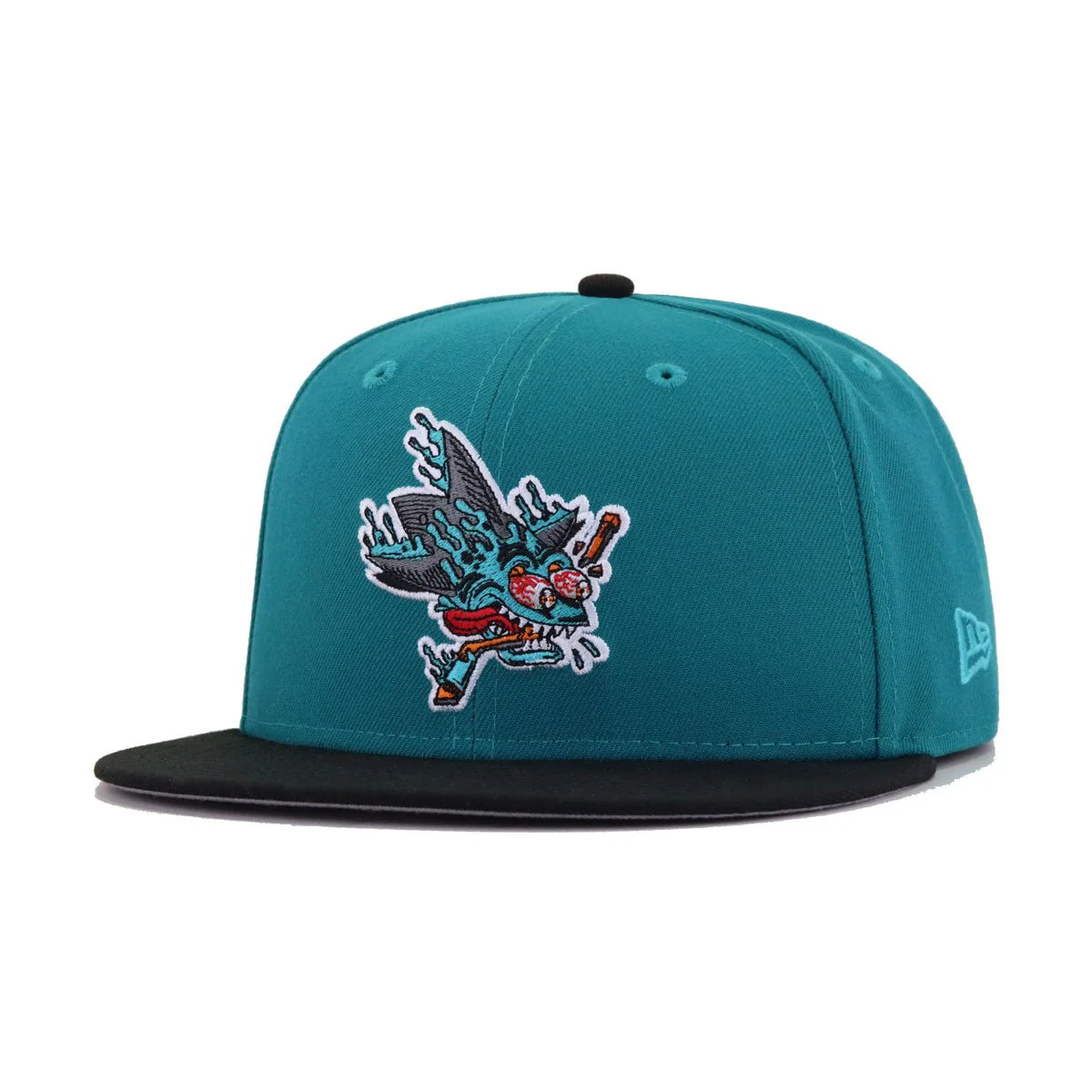 San Jose Sharks Aqua Black FREAK New Era 59Fifty Fitted
