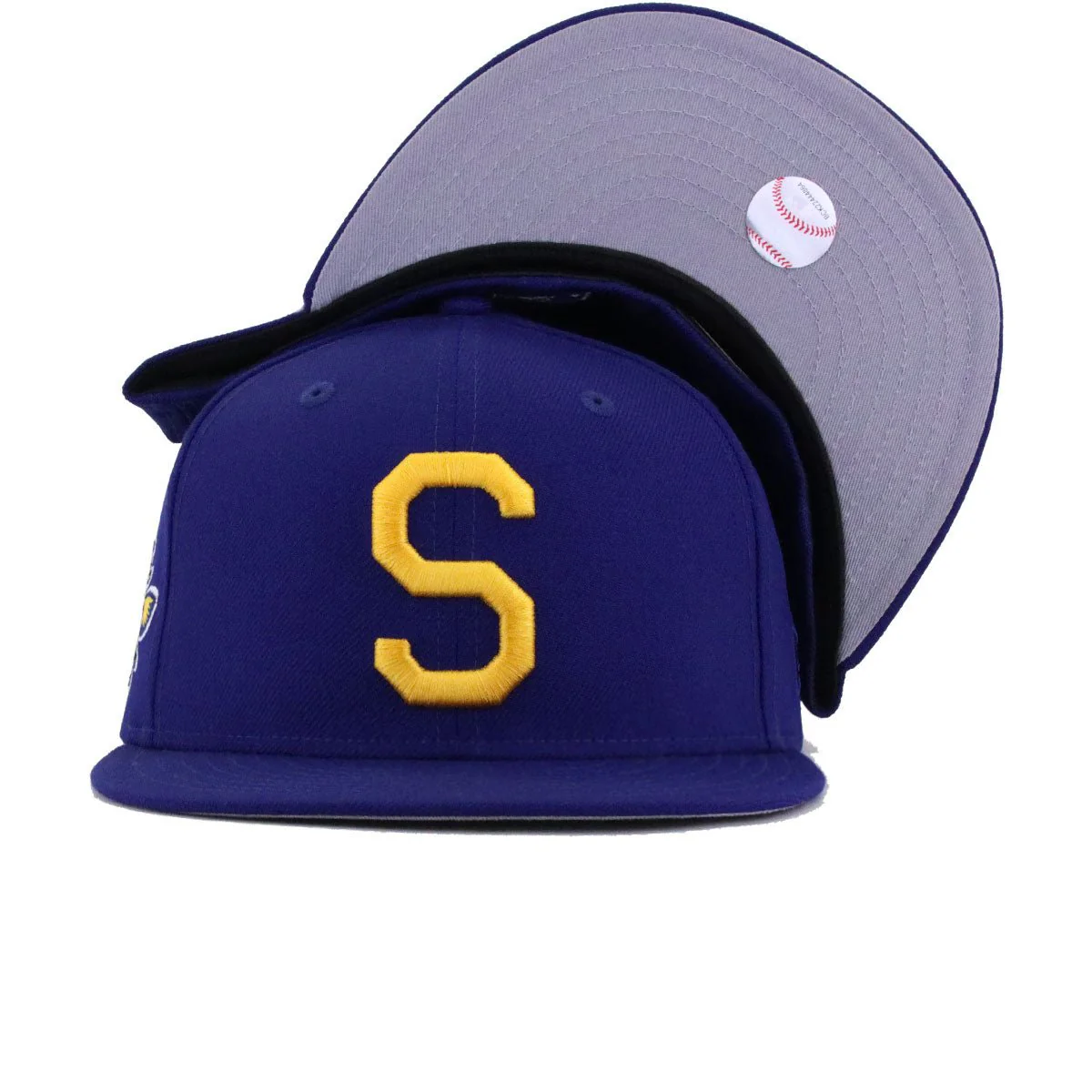 Seattle Pilots Dark Royal Blue New Era 59Fifty Fitted - Image 4