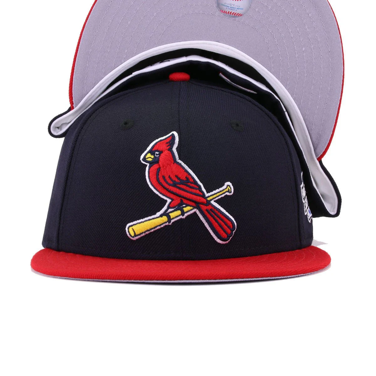St Louis Cardinals Navy Scarlet 2004 World Series Cooperstown New Era 59Fifty Fitted - Image 4